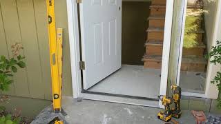 Jeld Wen Front Door Installation  Really crappy products and craftsmanship PART 1 [upl. by Eico]