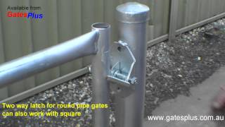 Gate Latch 2 way for round pipe and square [upl. by Adler]