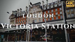 London Victoria Station Walk Through England 4K [upl. by Penthea751]