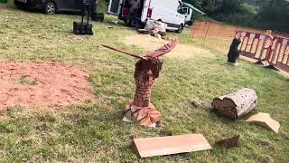 A fabulous range of wooden sculpture at Caerleon festival 2024 [upl. by Corin]