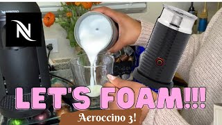 How To Foam Milk With Aeroccino 3 Make Coffee With Foam Tips amp Tricks  Easy Foamed Latte Recipe [upl. by Eatnoj988]