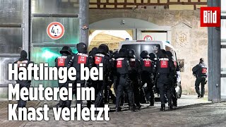 Gefängnismeuterei Polizei stürmt Knast in Thüringen  JVA Untermaßfeld [upl. by Chaves]